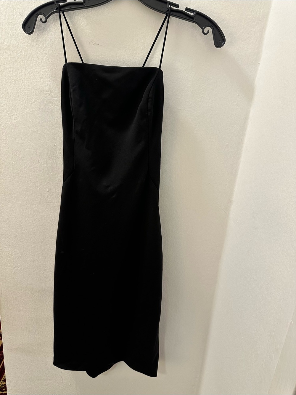 Polo Ralph LaClassic Black Spaghetti-Strap Slip Dress